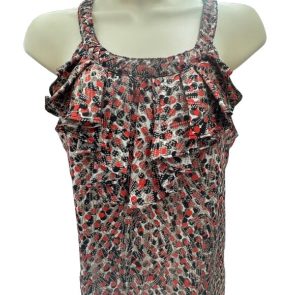 Banana Republic Women's Multi-Color Ruffle Sleeveless Tank Top Size Small - Picture 8 of 12
